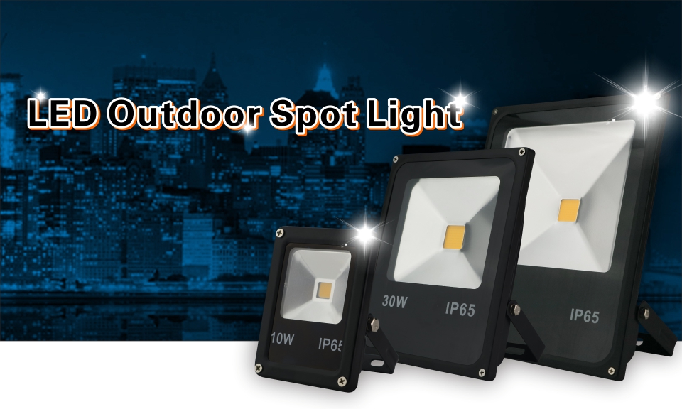 Led Flood Light Outdoor Spotlight Floodlight 10W 20W 30W 50W Wall Washer Lamp Reflector IP65 Waterproof Pir Motion Sensor Light