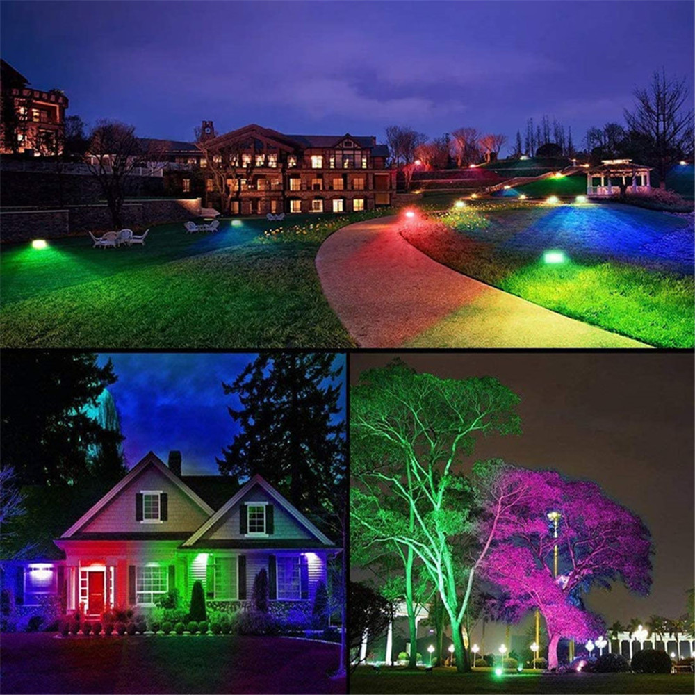 Outdoor 20W 40W Smart Bluetooth LED Flood Light RGB APP Control LED Floodlights for Garden Party Landscape Stage Lighting