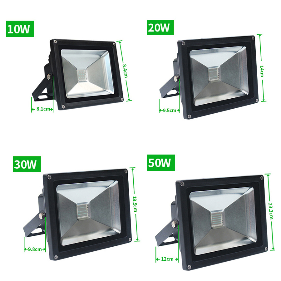 UV LED Black Light 10W 20W 30W Ultra Violet UV LED Floodlight IP65 Waterproof AC85V-265V LED Stage Lamp for Bar Halloween Party