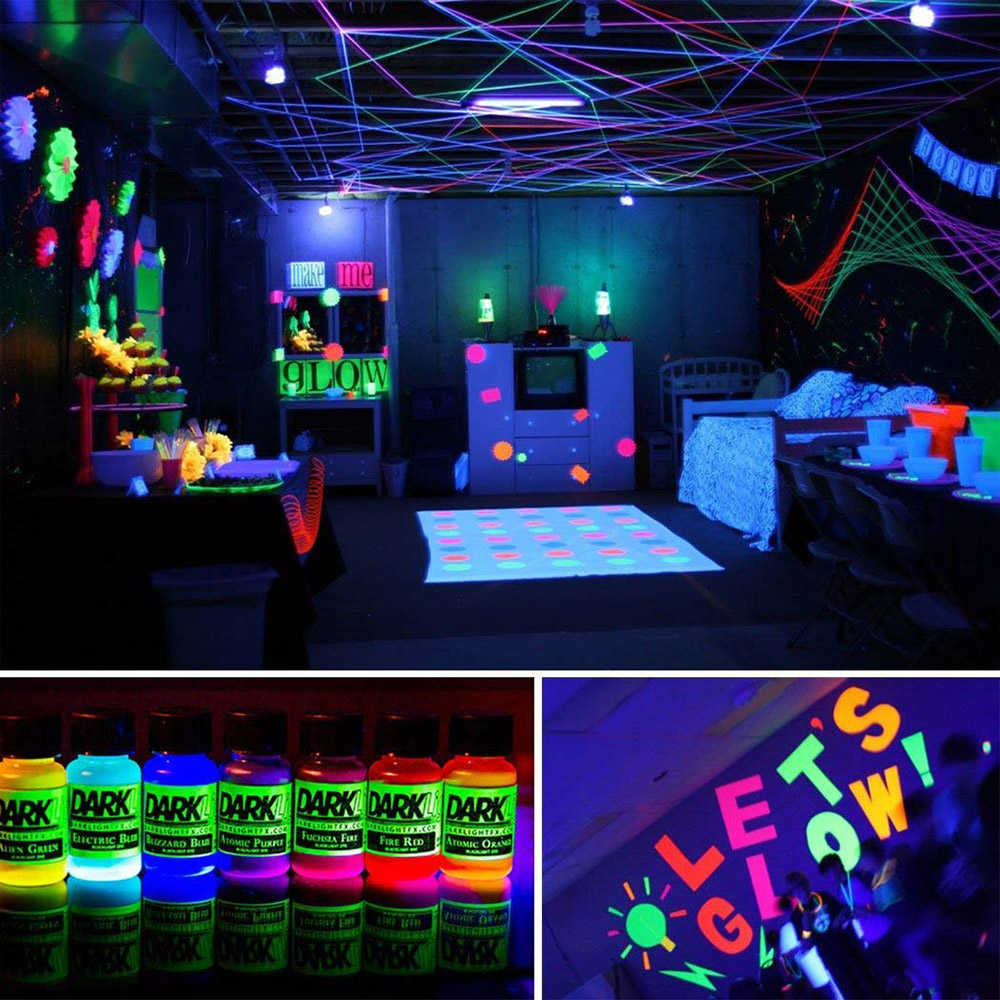 UV LED Black Light 30W 60W Ultraviolet LED Flood light Blacklight IP66 Waterproof Outdoor Stage Light for Bar Dance Party Xmas