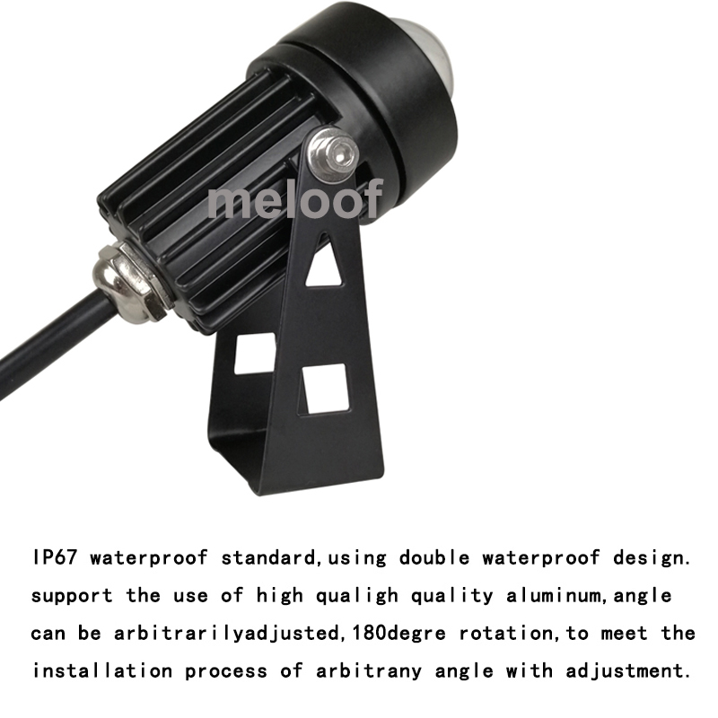 3W 110V 220V Narrow light led lawn light with six color and waterproof IP65 led garden light decoration lighting for garden lamp