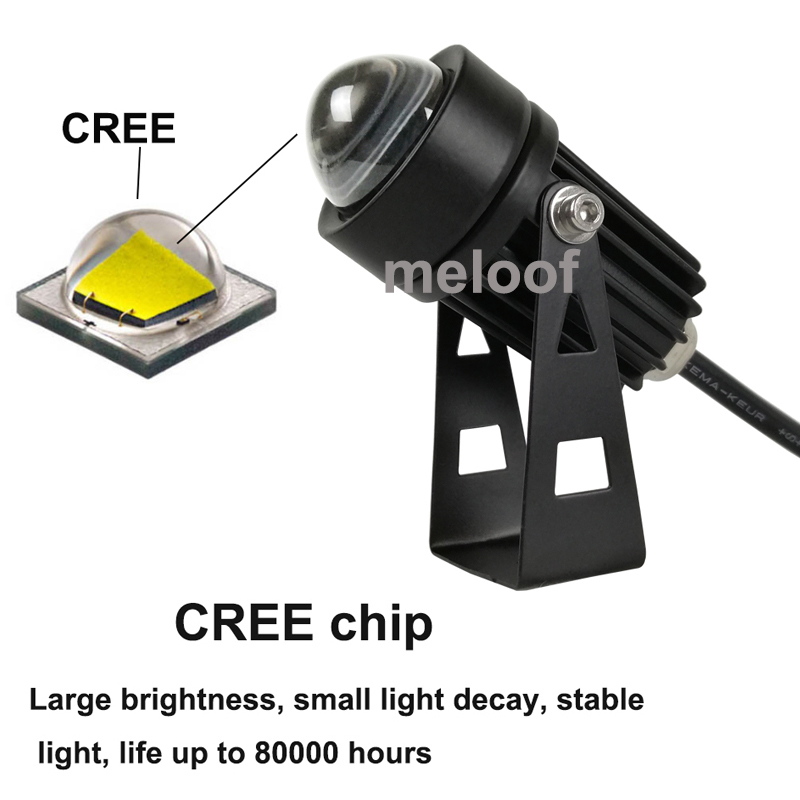 3W 110V 220V Narrow light led lawn light with six color and waterproof IP65 led garden light decoration lighting for garden lamp