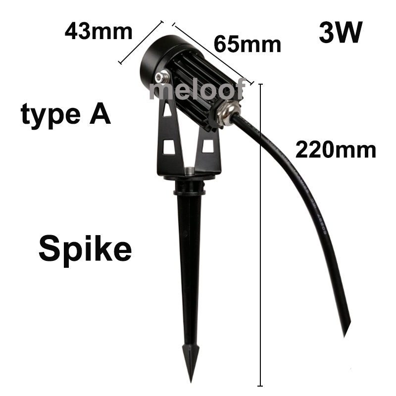 3W 110V 220V Narrow light led lawn light with six color and waterproof IP65 led garden light decoration lighting for garden lamp