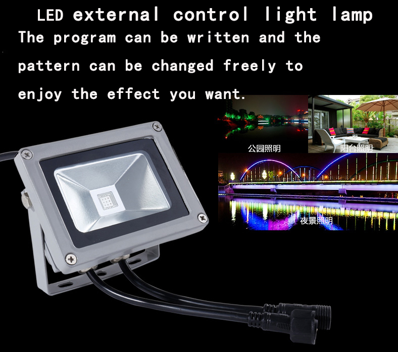 DC24V 10W 20W 30W 50W RGB DMX LED flood light lamp outdoor LED floodlight support DMX512 control DMX512 Landscape Lamp