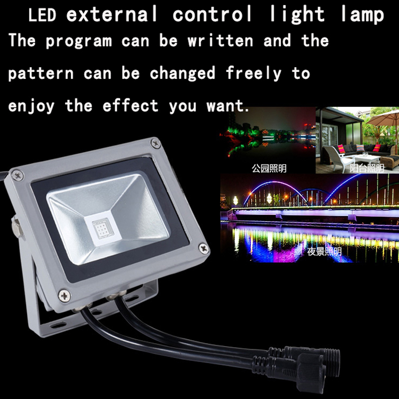 DC24V 10W 20W 30W 50W RGB DMX LED flood light lamp outdoor LED floodlight support DMX512 control DMX512 Landscape Lamp