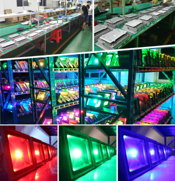 DC24V 10W 20W 30W 50W RGB DMX LED flood light lamp outdoor LED floodlight support DMX512 control DMX512 Landscape Lamp