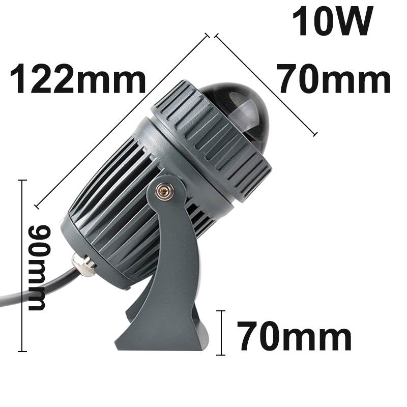 Outdoor Led Floodlight 10W Led Spot Light Lighting Narrow Angle Wall Washer Landscape Lighting AC100 240V DC12V