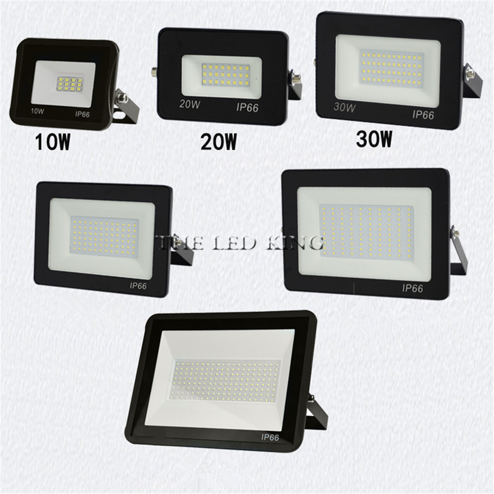 Led Flood Light 220V-240V Outdoor Spotlight Floodlight 10W 20W 30W 50W 100W Wall Lamp Reflector IP65 Waterproof Garden Lighting