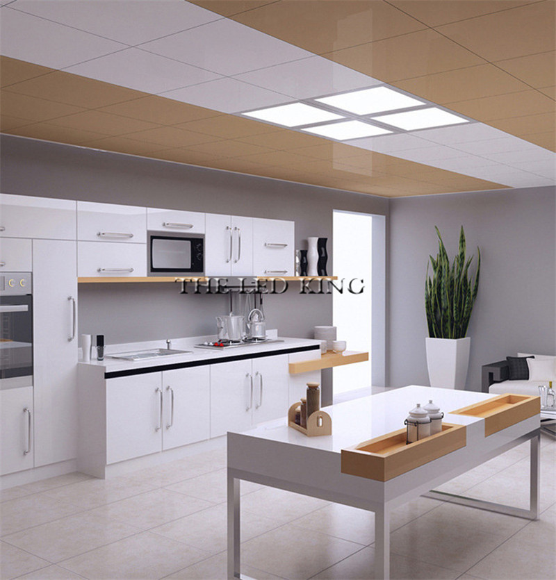 Dynasty Lighting LED Panel Lights Integrate 30X30CM Square Aluminum Ceiling Lamp Super Bright 18W/40W/20W/48W/60W Kitchen Office