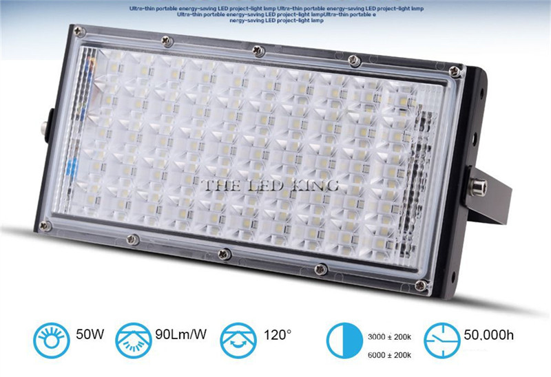 220V LED FloodLight 10W 30W 50W 100W Reflector LED Flood Light Waterproof IP65 Spotlight Wall Outdoor Lighting Warm Cold White