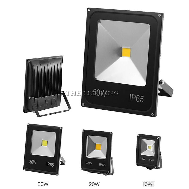 220V LED FloodLight 10W 30W 50W 100W Reflector LED Flood Light Waterproof IP65 Spotlight Wall Outdoor Lighting Warm Cold White