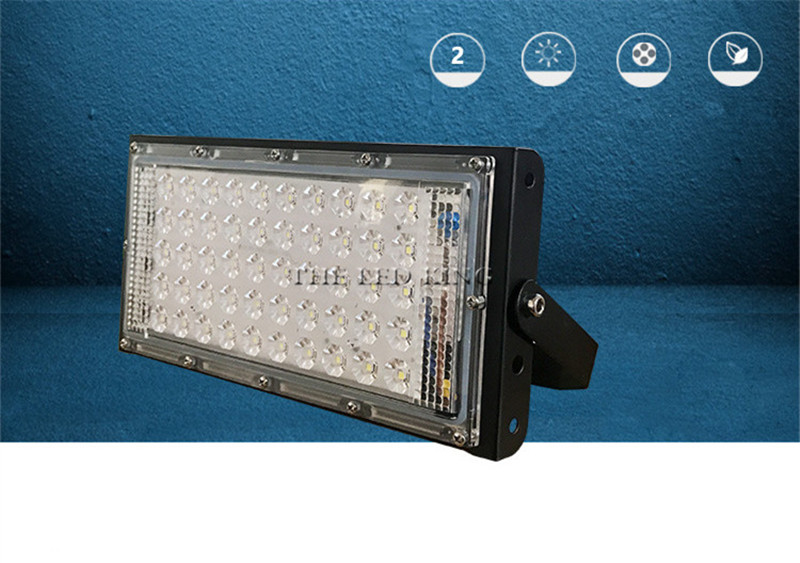 220V 240V LED Cast light LED Spotlight 50W IP65 power waterproof Landscape Lighting LED street Lamp