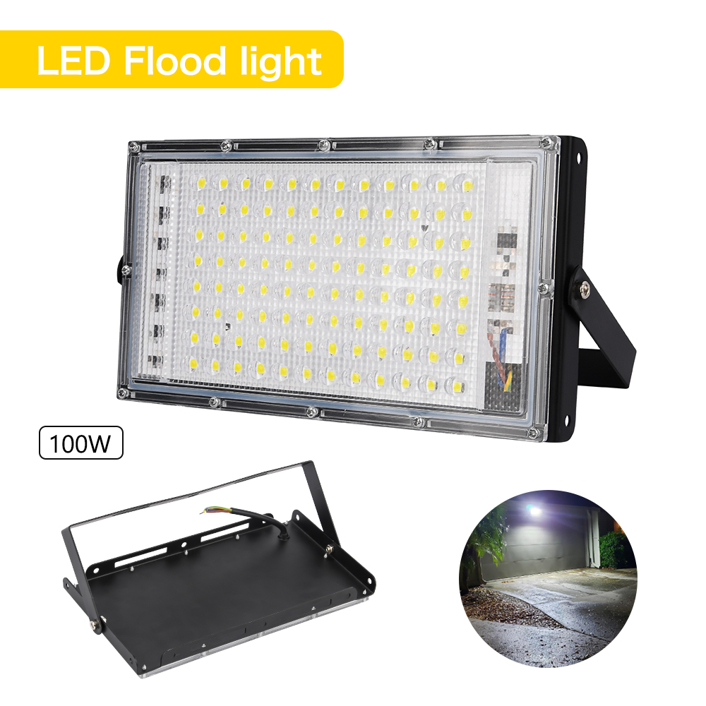 100W Led Flood Light AC 220V 230V 110V Outdoor Floodlight Spotlight IP65 Waterproof LED Street Lamp Landscape Lighting