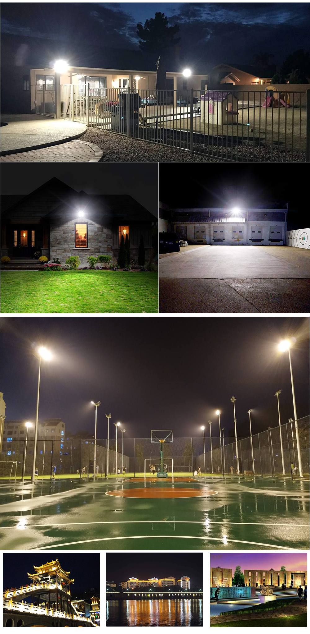 LED FloodLight 30W 50W 100W Reflector LED Flood Light Spotlight Wall Outdoor Lighting Waterproof IP66