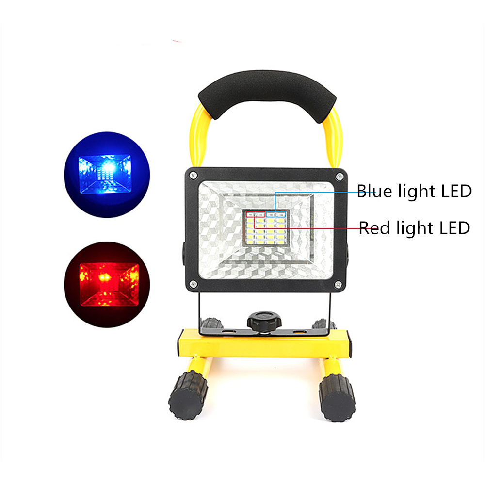 Night Light 30W LED Spotlight 24 Leds Portable Work Flood Lamp Light 3000lm Rechargeable Floodlight For Outdoor Camping Lampe