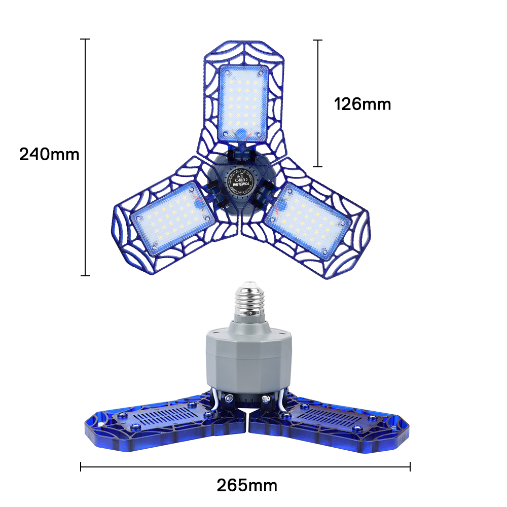 Deformation UFO Led Light E27 High Bay Light Garage Lamp 40W 85-265V LED Lights For Gas Station Canopy Workshop Football Field