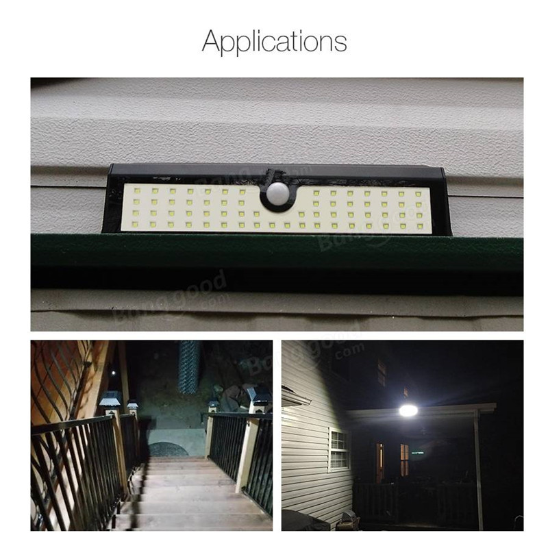 Waterproof 62 LED Solar Light PIR Motion Sensor Solar Power 900LM Outdoor LED Garden Light Security Pathway Emergency Wall Lamp