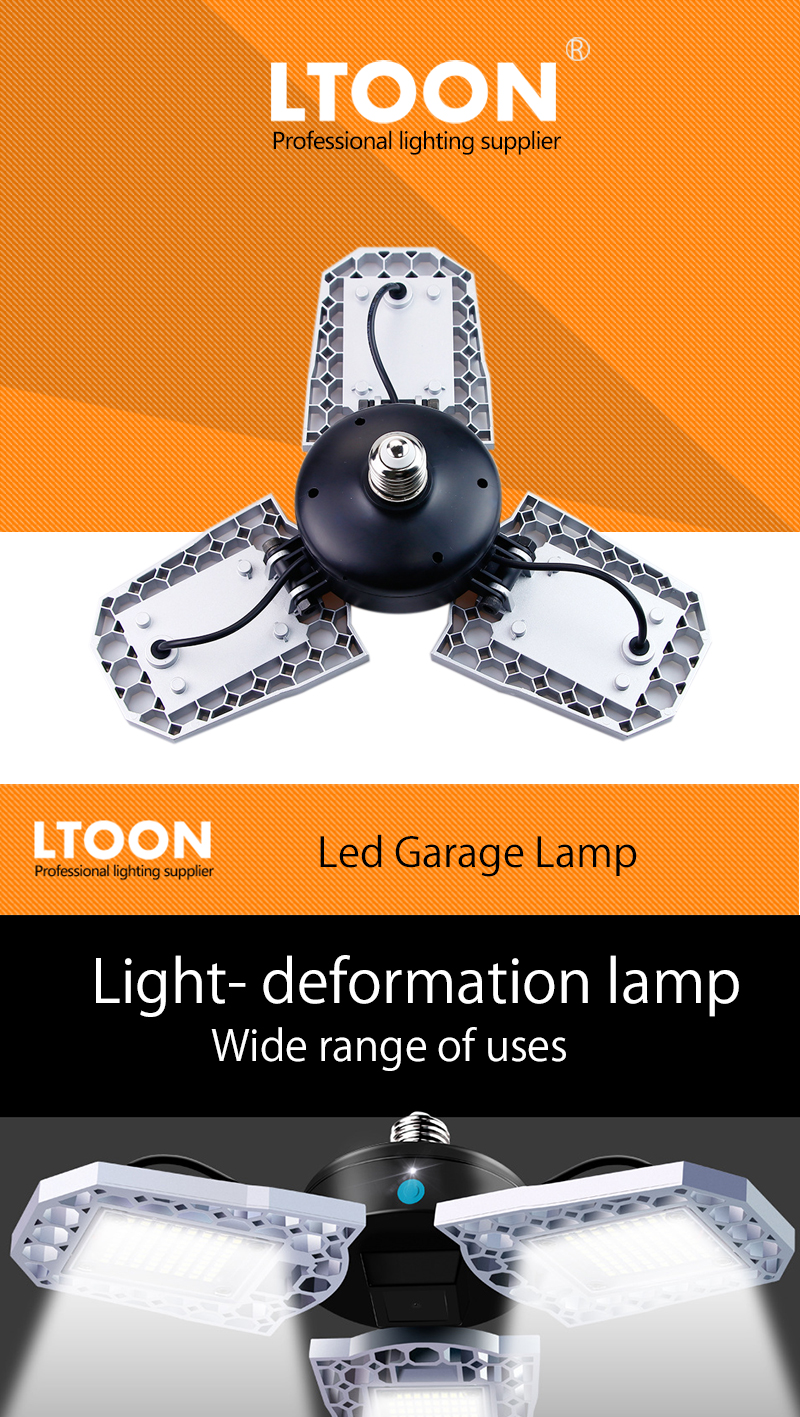Intelligent Induction Led Garage Light 60W E27 85-264V LED High-rise Light For Garage / Loft / Basement / Home