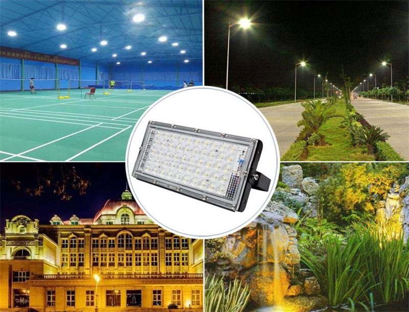 180-240V Floodlight Lamp Outdoor Spot Light Super Bright Factory Photography Market Lamp 50W/100W Waterproof