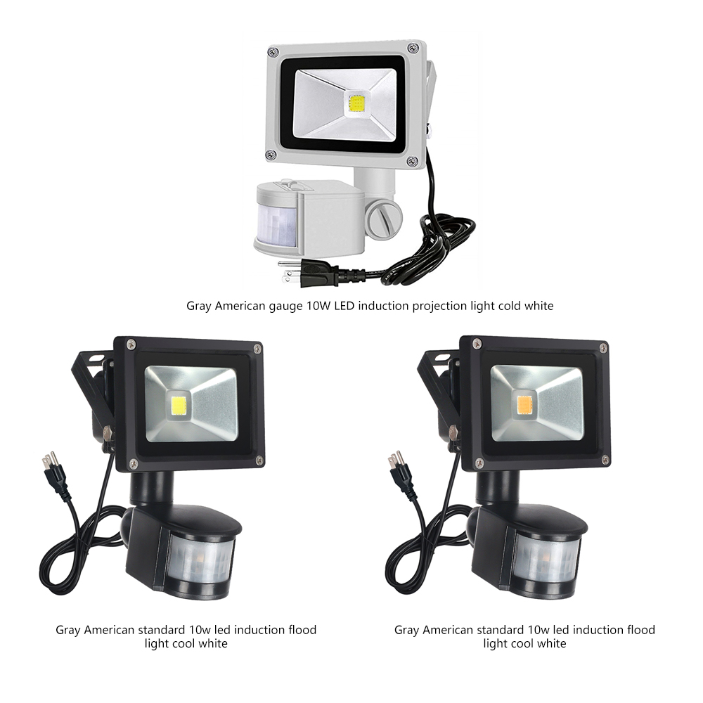 Motion Sensor LED Flood Light Outdoor Induction Spotlight Floodlight Security Light Waterproof Garden Porch Light Street Lamp