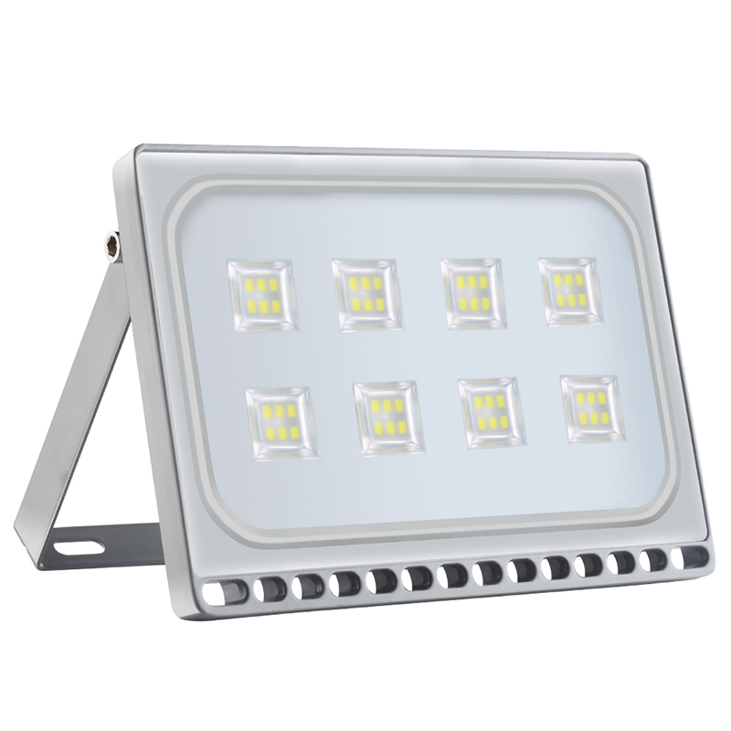 IP65 Waterproof 50W 220V Ultrathin LED Flood Lights Outdoor Warm/Cold White Garden Wall Lamp Street Floodlight LED Spotlight