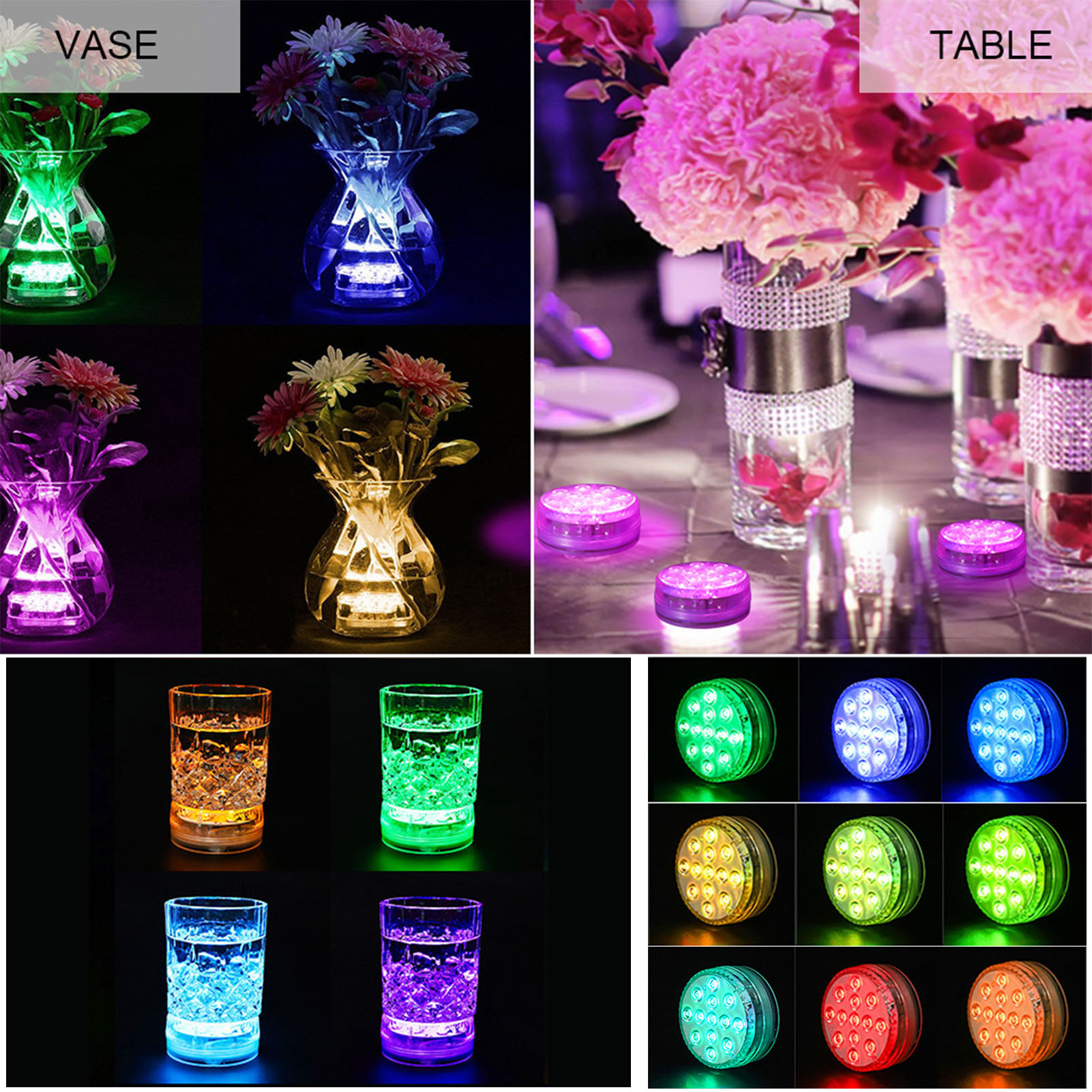 Underwater Light USB Rechargeable Swimming Pool Lamp LED Pool Lights Underwater