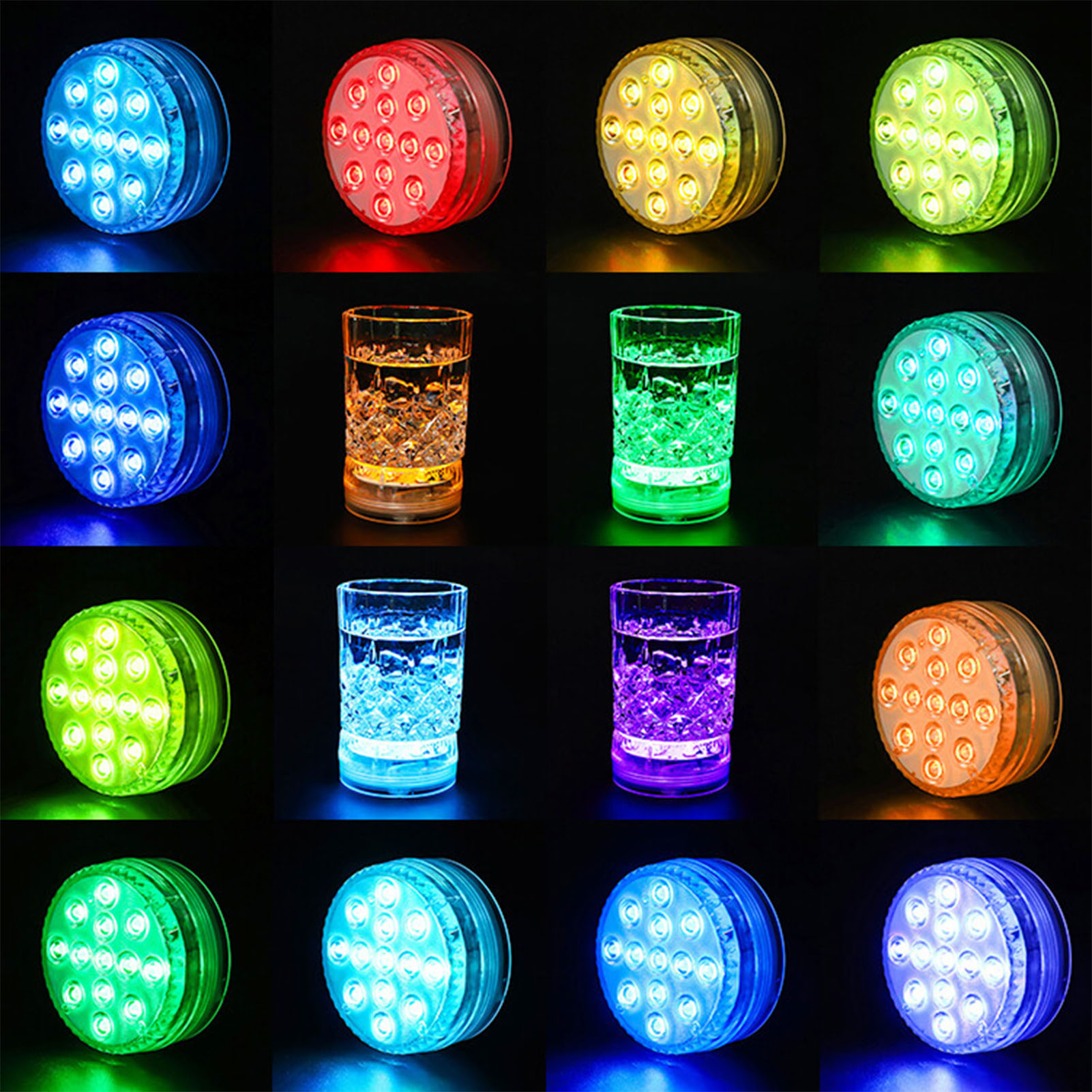 Underwater Light USB Rechargeable Swimming Pool Lamp LED Pool Lights Underwater