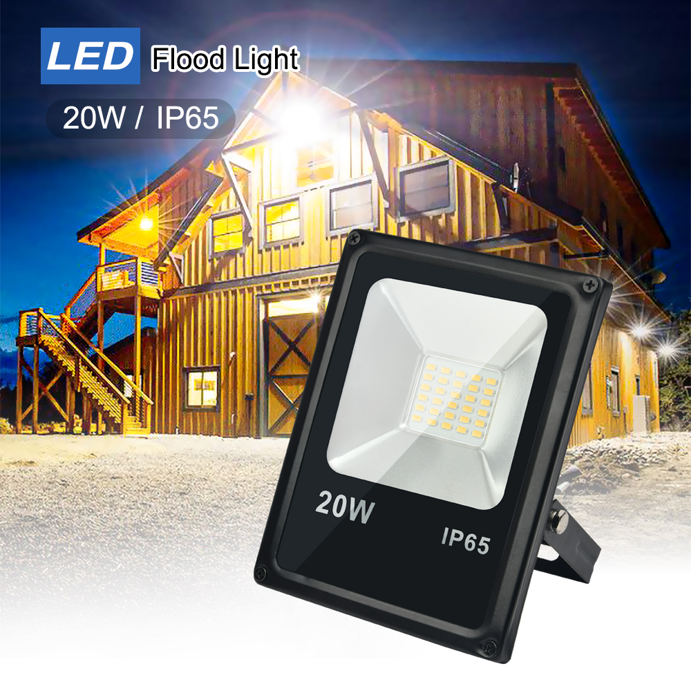 LED Flood Light Outdoor Lamp Led Spotlight Warm White Floodlight 20W Waterproof IP65 Garden 220V Lighting