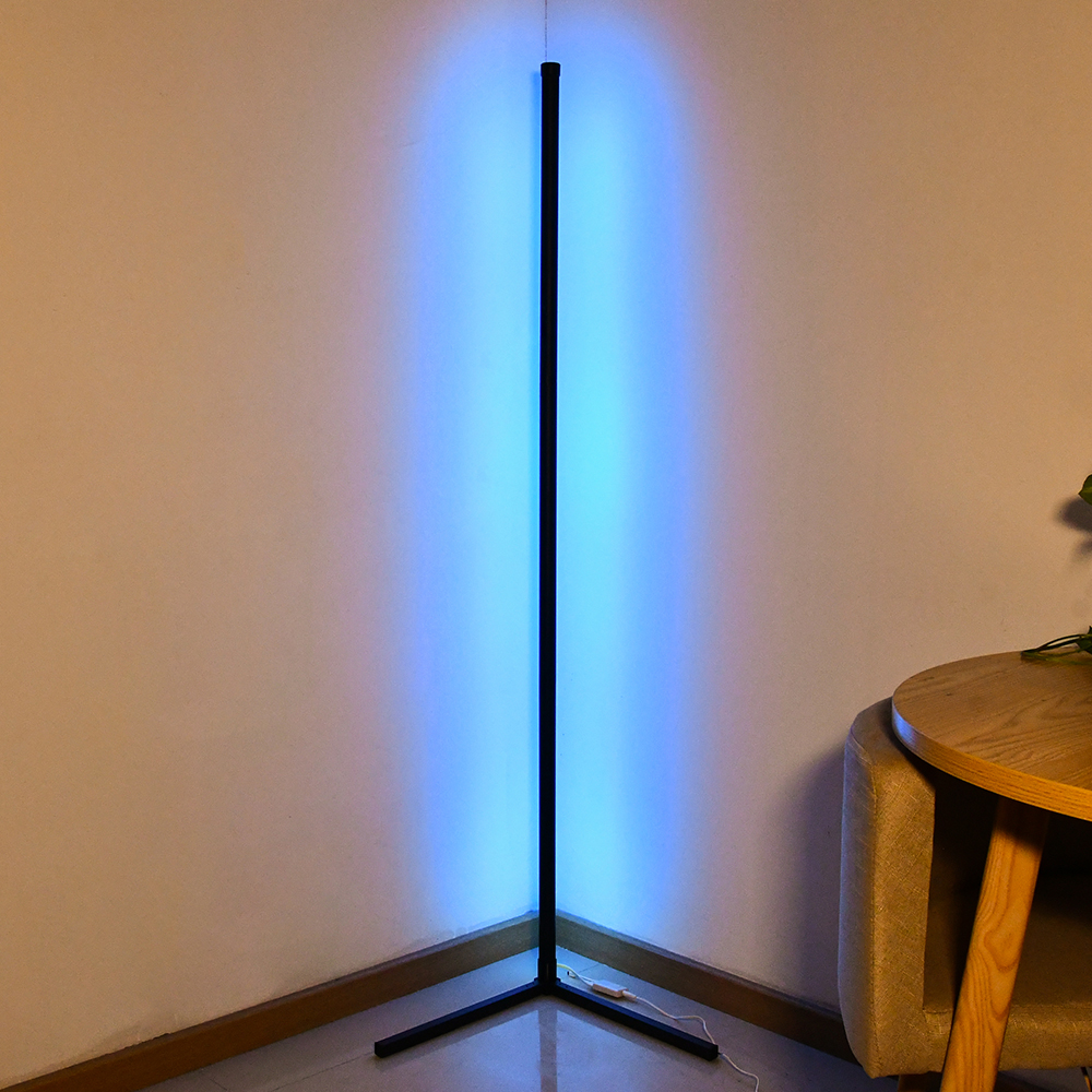 Nordic RGB LED Floor Lamp Corner Floor Light Colorful Bedroom Lamp Atmosphere Home Indoor Lighting Decor Standing Lamp