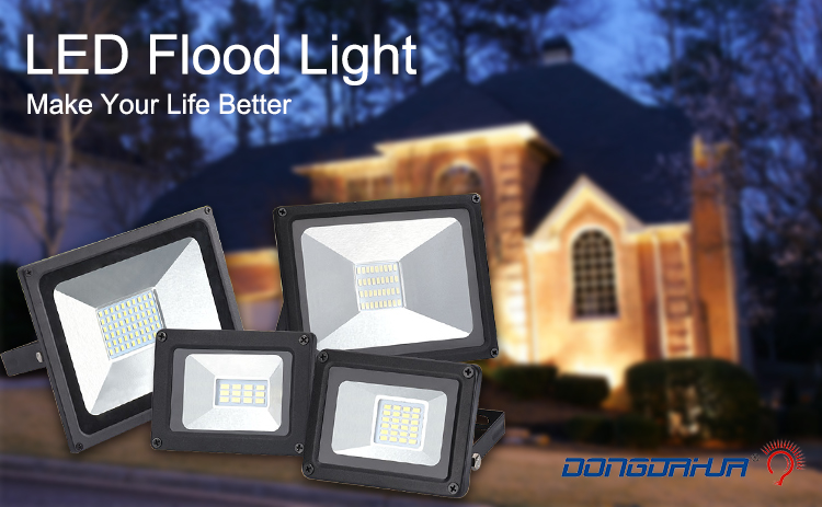 led light flood 10W 20W 30W 50W ip65 waterproof lamp reflector gardden street exterior lighting projector 176-264V