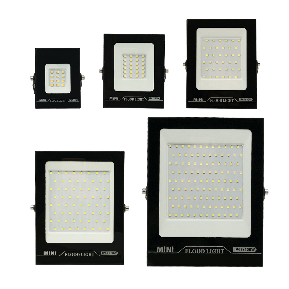 LED Flood Light IP66 Waterproof 220V 10W 20W 30W 50W 100W 150W Outdoor Garden Projector Lighting Spotlight Wall Floodlights