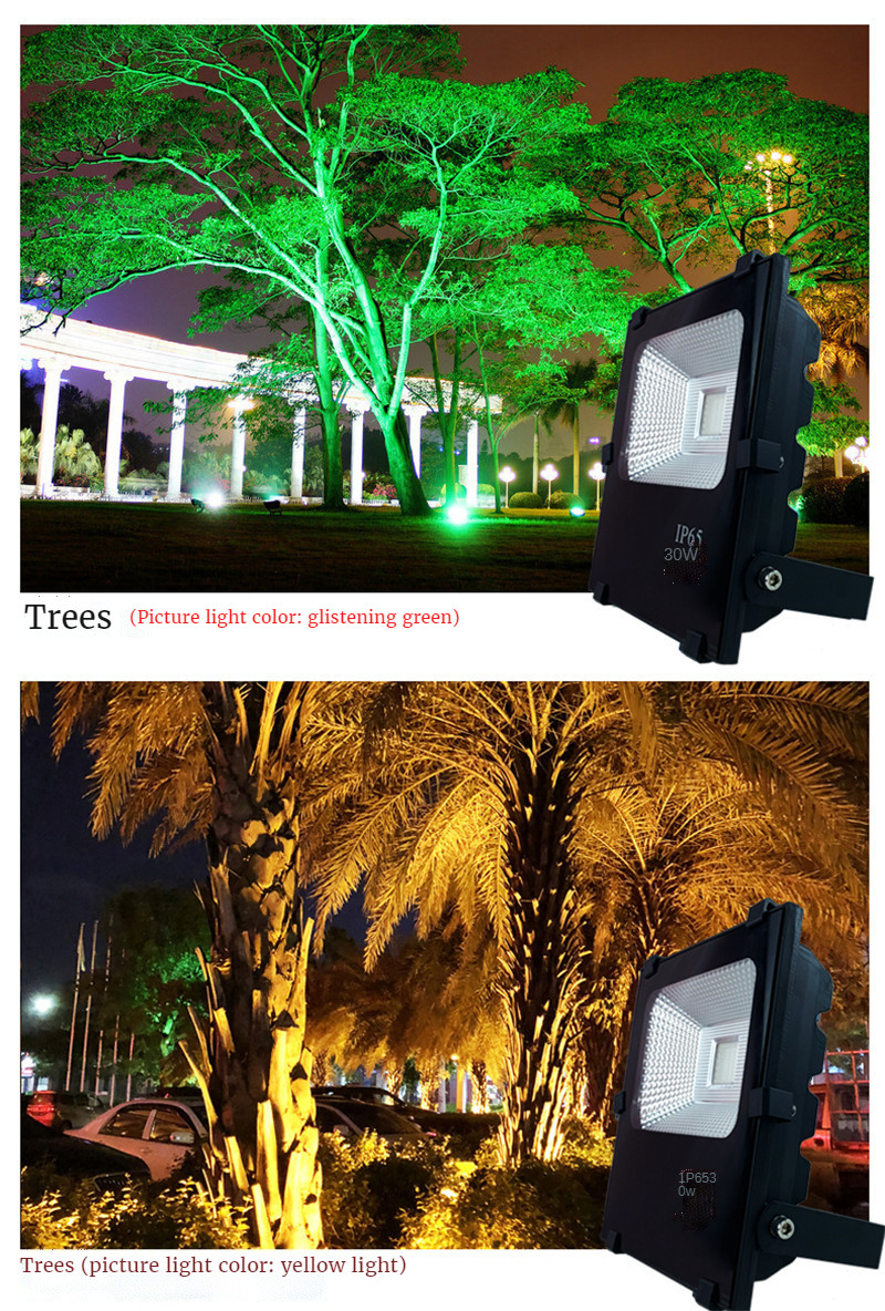 Colorful Projection Lamp Outdoors Waterproof Gardens Landscape Light Green Tree Lamp for Exterior Wall Advertisement Sign Lamps