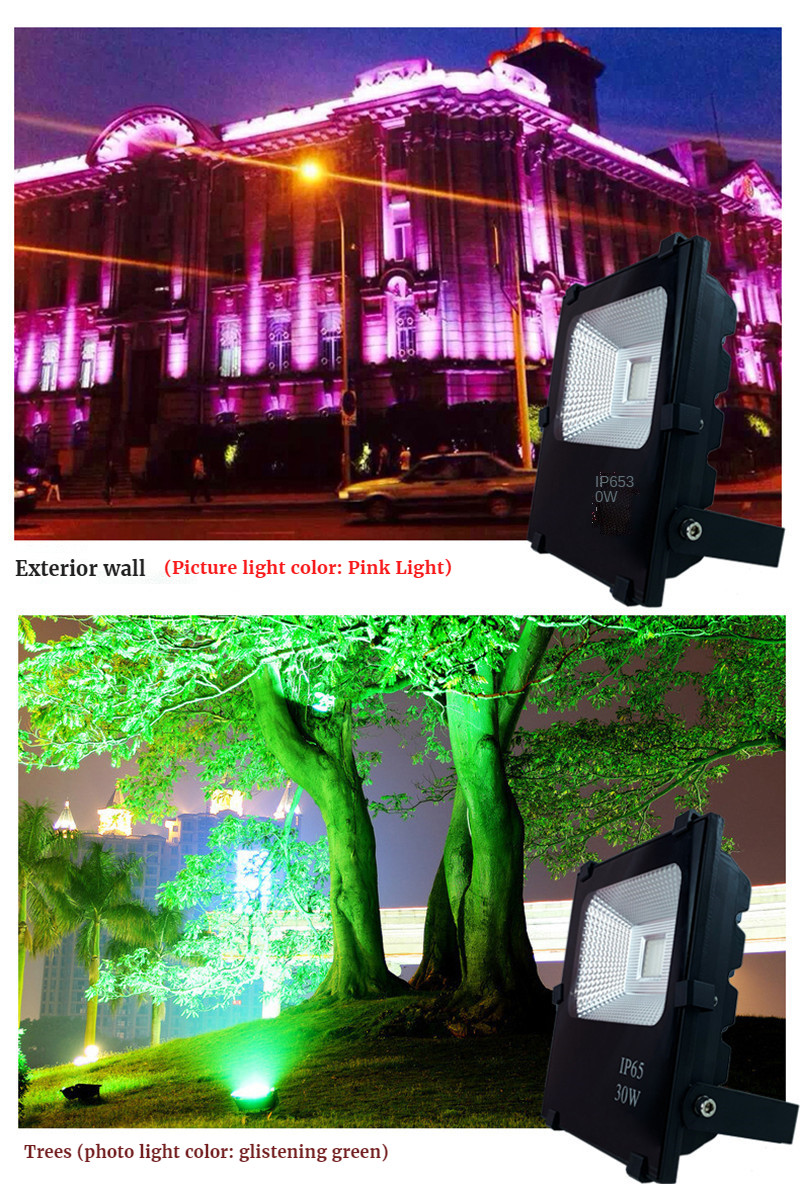 Colorful Projection Lamp Outdoors Waterproof Gardens Landscape Light Green Tree Lamp for Exterior Wall Advertisement Sign Lamps