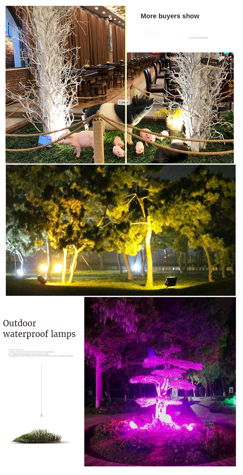 Colorful Projection Lamp Outdoors Waterproof Gardens Landscape Light Green Tree Lamp for Exterior Wall Advertisement Sign Lamps