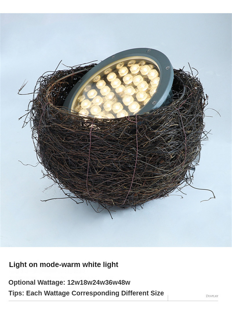 36W 48W Landscape Lighting Led Bird's Nest Lamp Garden Spotlight Garden Lighting Landscaping Lights Christmas Warm White Tree