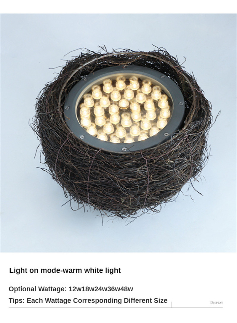 36W 48W Landscape Lighting Led Bird's Nest Lamp Garden Spotlight Garden Lighting Landscaping Lights Christmas Warm White Tree