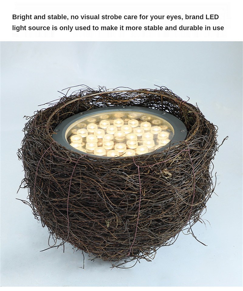 36W 48W Landscape Lighting Led Bird's Nest Lamp Garden Spotlight Garden Lighting Landscaping Lights Christmas Warm White Tree