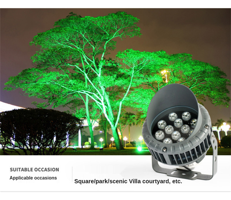 Waterproof Tree Light Led Spotlight Round Outdoor Colorful Lawn Landscape Garden Lamp Post Path Light Terrace Lamp 6W 9W 12w