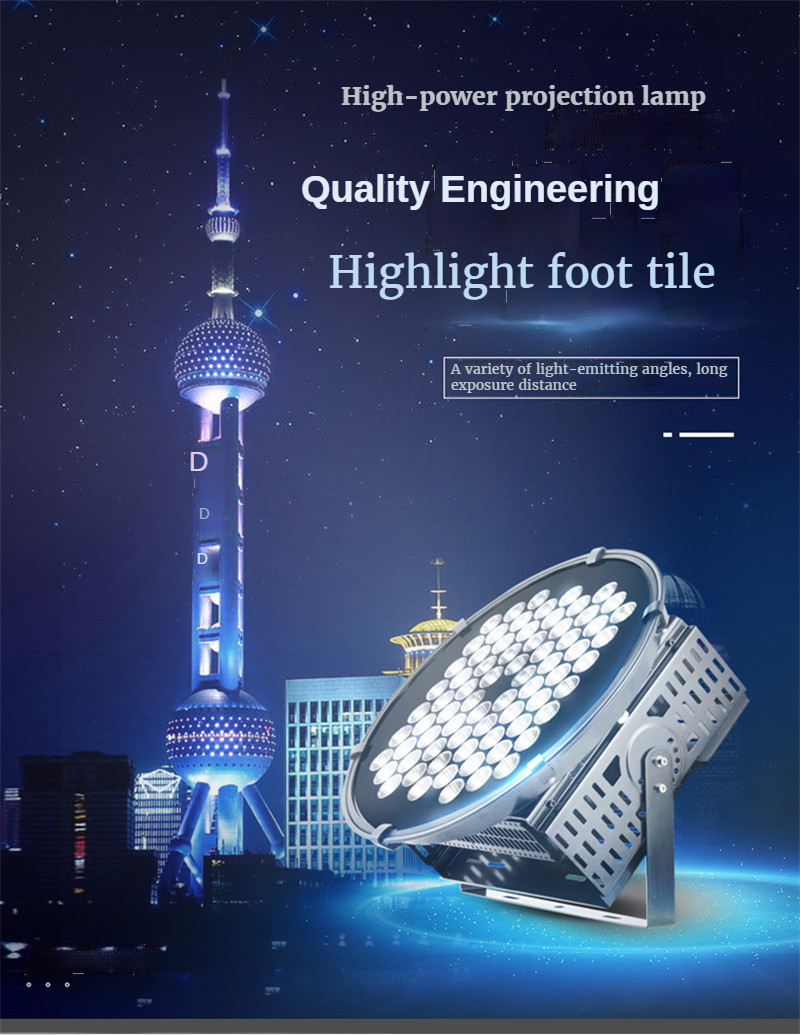 Modern Waterproof Outdoor Reflector Led Colorful Garden Light Projector Floodlight Rgb Flood Light Billboards Gymnasiums Lamps