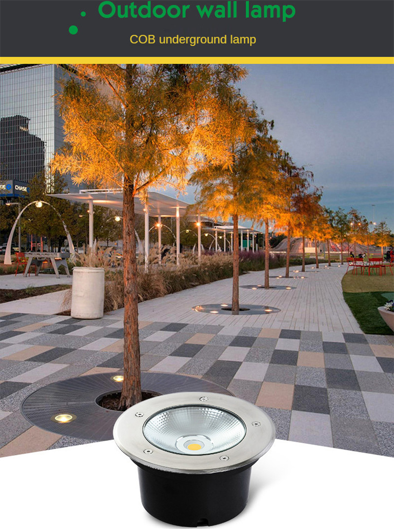 30W 50W Underground Garden Lights Outdoor Light Ip67 Outdoor Floor Led Outdoor Recessed Led Spotlight Underground Lamp 24V 12V