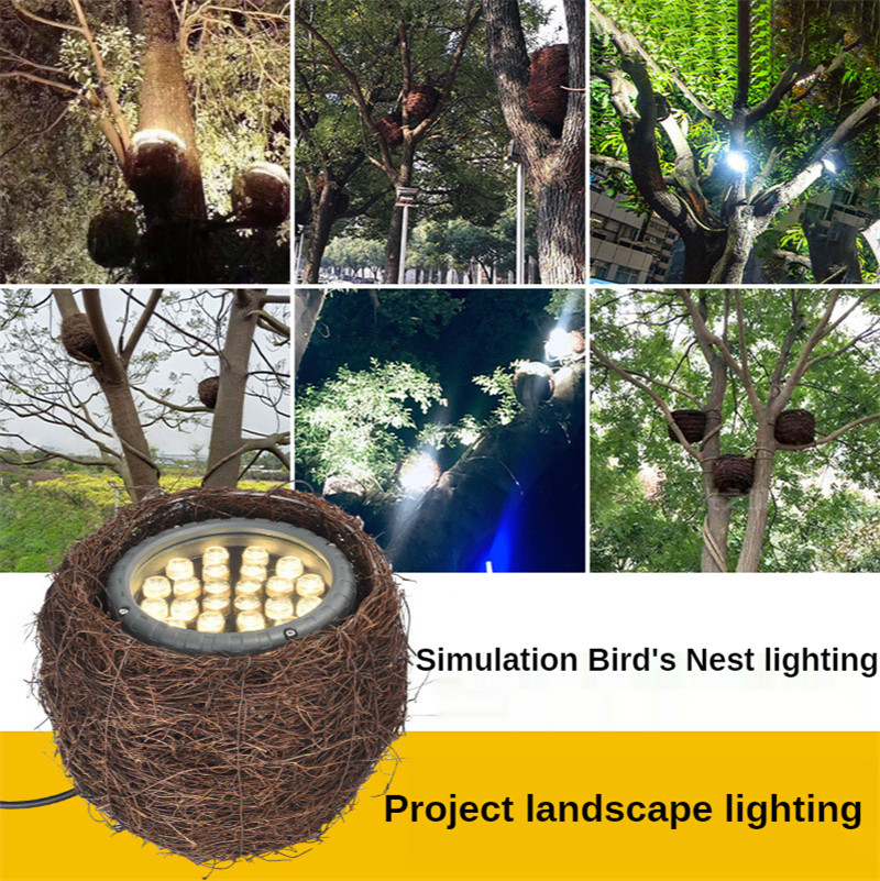 3W 6W 9W Bird's Nest Tree Light Garden Lighting Landscape Lighting Waterproof Outdoor Lighting Lamp for Lawn Patio Pathway Lamps