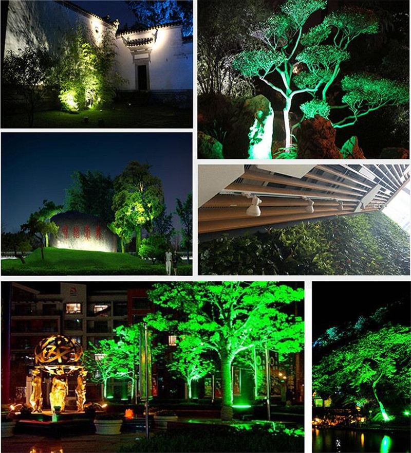 48W Tree Light Outdoor Landscape Light IP65 Waterproof 24V Landscape Lamp for Lawn Patio Pathway Garden Yard RGB Lamp Pillar