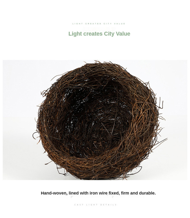 18W Lighting Led Simulation Bird's Nest Light Bird's Nest Tree Light Outdoor Waterproof Garden Lighting Landscape Lighting 220V