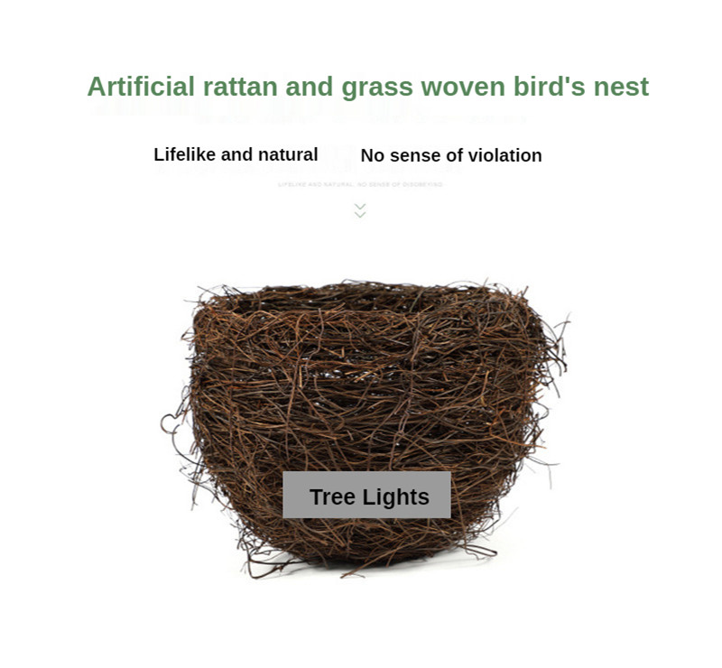 18W Lighting Led Simulation Bird's Nest Light Bird's Nest Tree Light Outdoor Waterproof Garden Lighting Landscape Lighting 220V