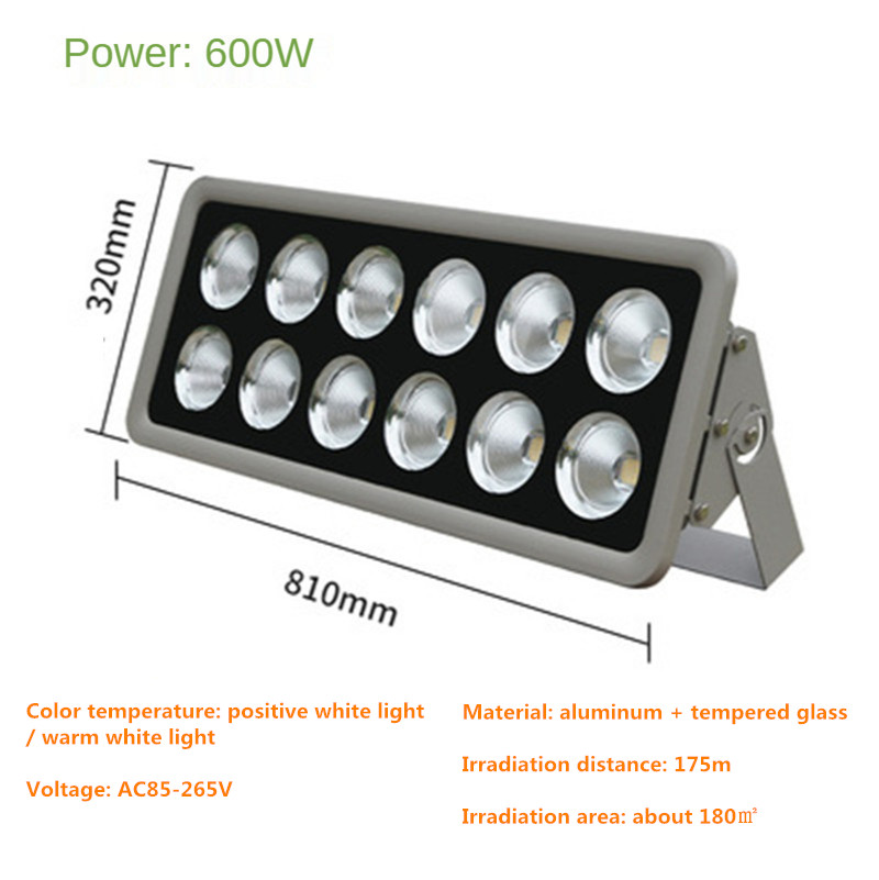 High-power bright Spotlight Outdoor Led Flood Light Street Lamp IP65 Waterproof Super Bright Stadium Light Square Lights