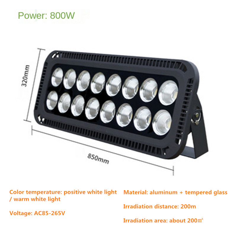 High-power bright Spotlight Outdoor Led Flood Light Street Lamp IP65 Waterproof Super Bright Stadium Light Square Lights