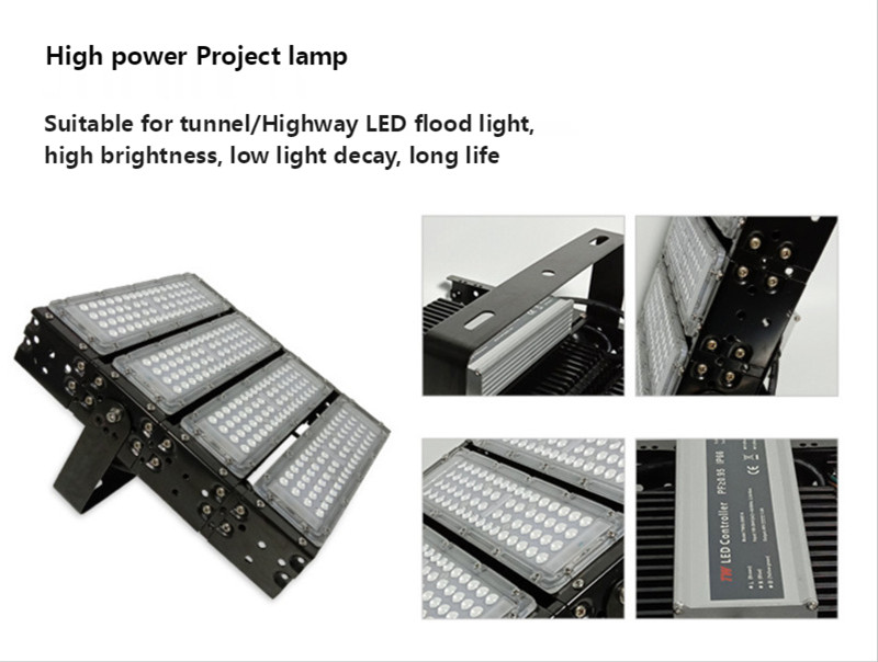 Floodlight Fin Cooling Tunnel Light Stadium Flood Light Highway Plaza Lighting Ip65 Waterproof Outdoor Lighting 100W 200W 300w