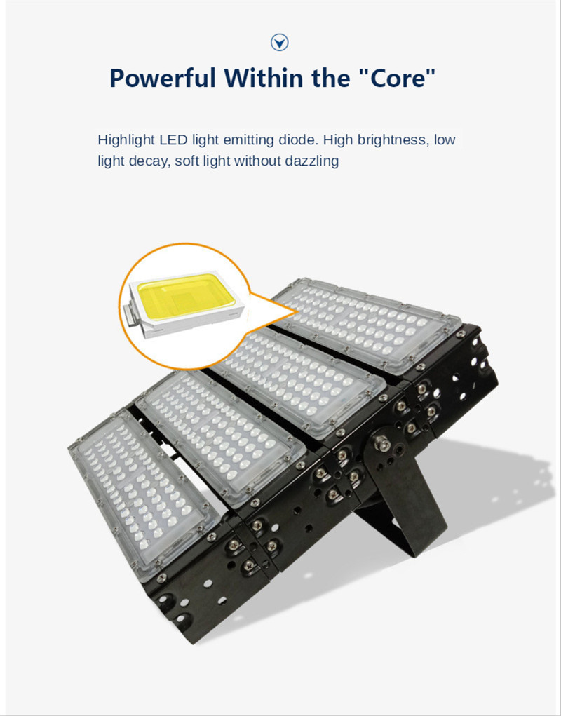 Floodlight Fin Cooling Tunnel Light Stadium Flood Light Highway Plaza Lighting Ip65 Waterproof Outdoor Lighting 100W 200W 300w