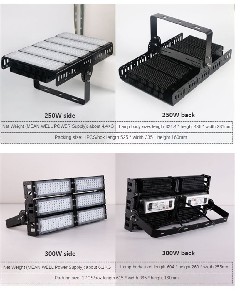 Outdoor Lighting Floodlight Led Spotlight Waterproof Led Lamp Scale Heat Dissipation Tunnel Lights Road Light 400W 300W 500W