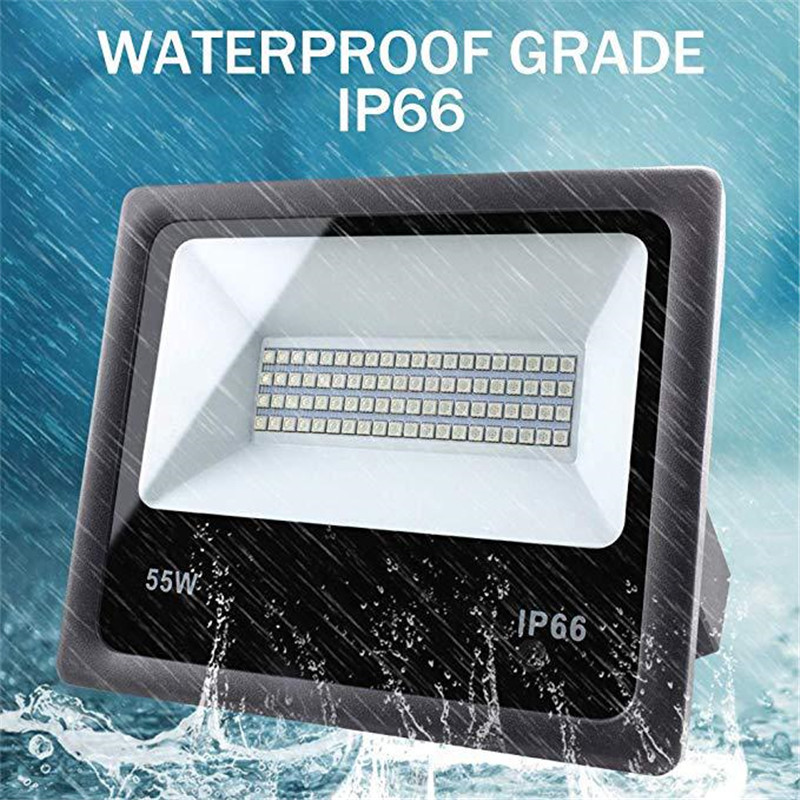 RGB 50W Led Flood Light Reflector Led Floodlight Outdoor Waterproof with Remote Control Street Lighting AC 110V 220V Garden Lamp